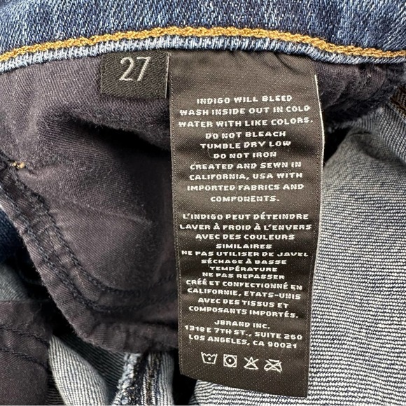 J Brand 811 Mid Rise Skinny Patchwork Denim Jean Reunion Size 27 - Picture 7 of 11